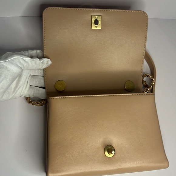 CHANEL Pearl Boy Chain Pink Mini Flap Bag - Picture 13 of 16